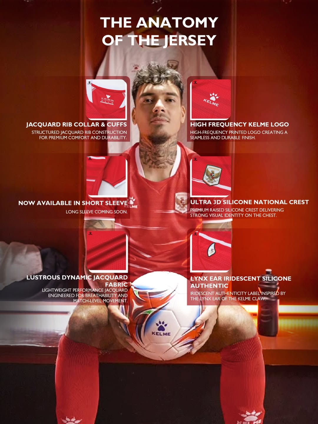 Padukan Warisan dan Teknologi Canggih, Inilah Detail Jersey Baru Timnas Indonesia Buatan Kelme