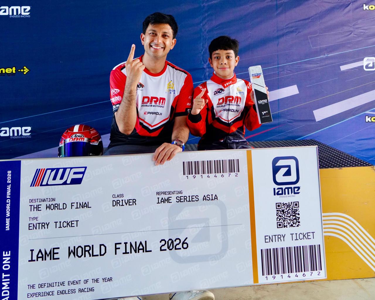 Juara di Regional Asia, Pegokart Syabil Umar Maju ke World Final di Italia