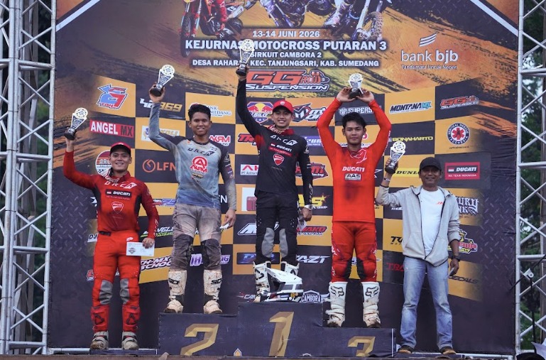 Diva Ismayana Sapu Bersih Kemenangan di Kejurnas Motocross 2026 Round 3