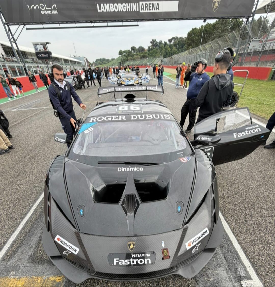 Umar Abdullah Pecah Telor Naik Podium di Lamborghini Super Trofeo Eropa 2026