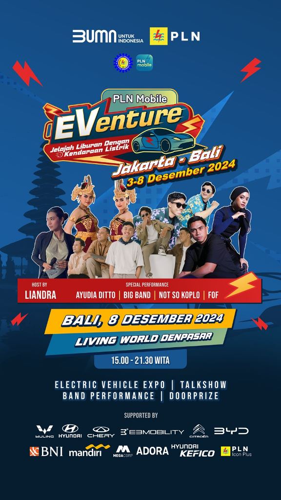 Puncak Acara PLN Mobile EVenture 2024 Digelar Besok, Hadirkan <i>Talkshow</i> hingga Hiburan
