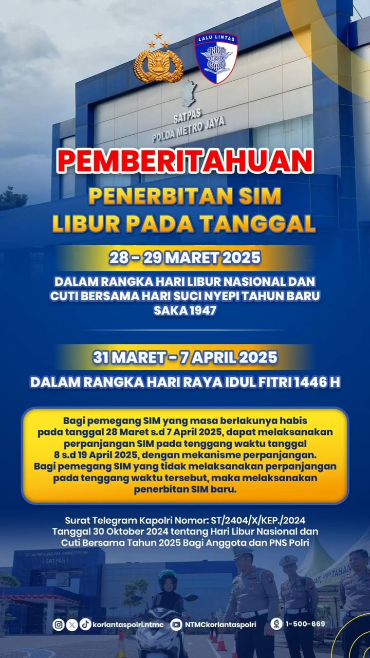 SIM Mati Saat Lebaran? Tenang Masih Bisa Diperpanjang!