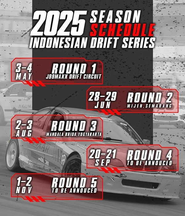 Jadwal Kejuaraan Drifting 2025 yang Diikuti Tim Balap Al Ghazali