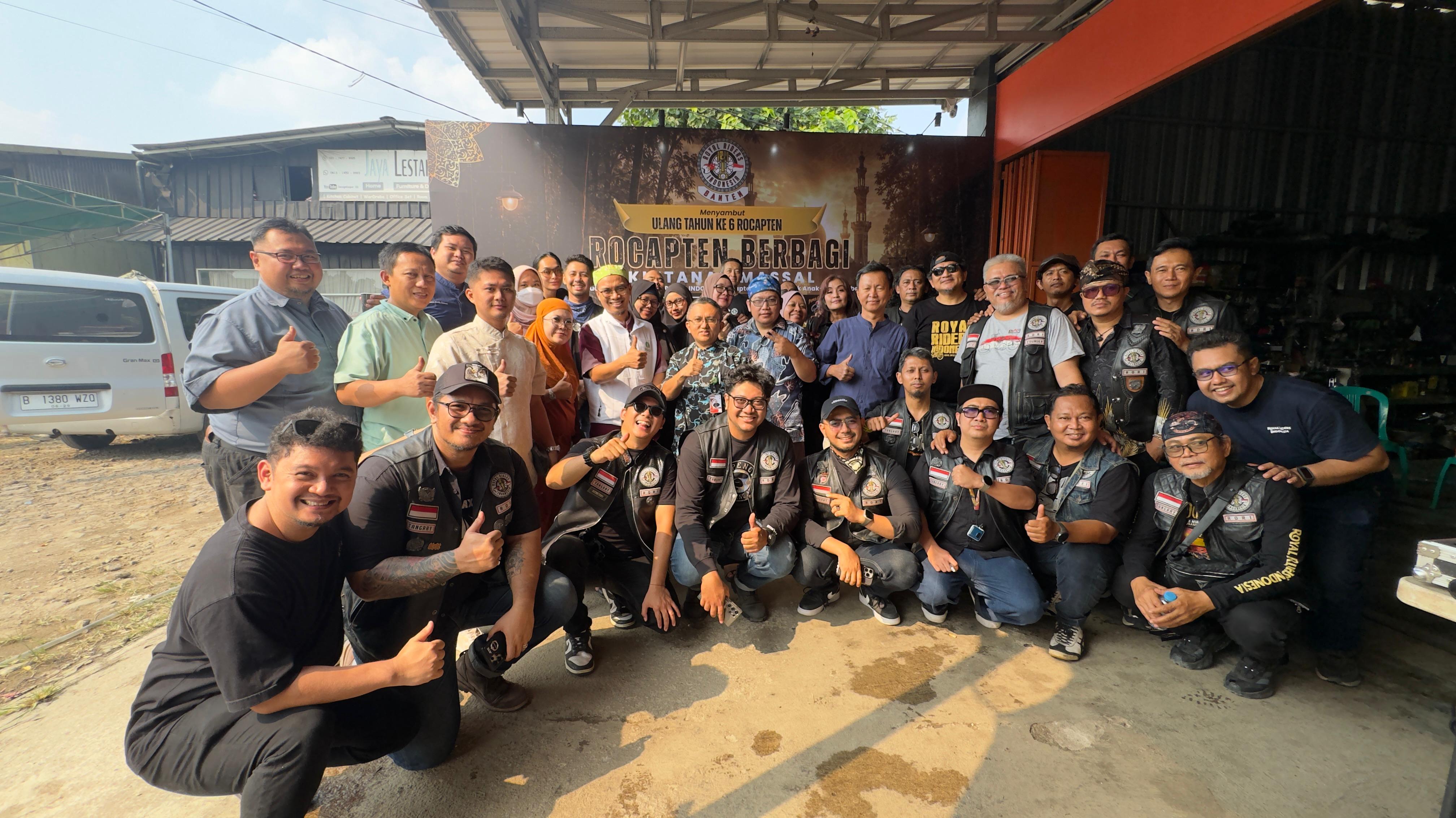 Bukan Touring, RORI Banten Rayakan Ultah Lewat Aksi Sosial