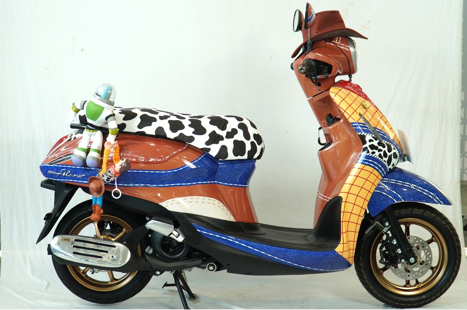 Yamaha Fazzio dan Grand Filano Dimodifikasi Jadi Motor Toy Story