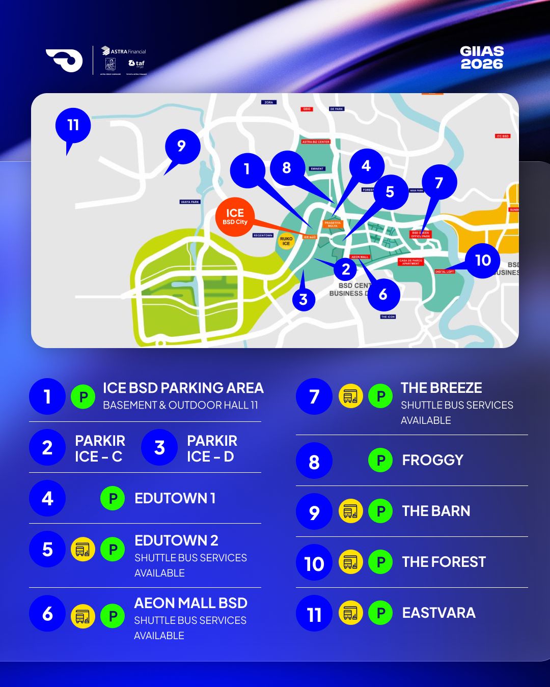 GIIAS 2026 Perluas Area Parkir dan Shuttle Bus Gratis Demi Kenyamanan Pengunjung
