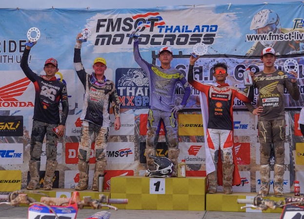 Kado HUT RI, Ducati MX Team Indonesia Podium di FMSCT Thailand Motocross