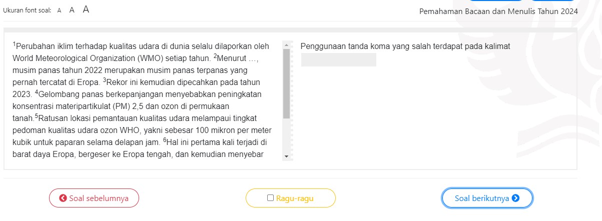 Ini Contoh Bentuk Soal Isian Singkat UTBK-SNBT 2024, Pejuang PTN Cek Yuk!