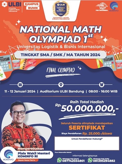 Gelar Olimpiade Matematika dan Bahasa Inggris, ULBI Ingin Lahirkan Pelajar Berbakat dan Berkualitas