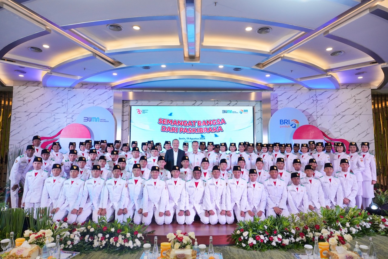 Peringati HUT ke-79 RI, BRI Berikan Beasiswa untuk Paskibraka Tingkat Pusat