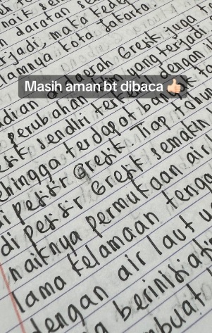 Viral! Guru Ini Bagikan Hasil Tulisan Tangan Muridnya Dari yang Rapi Sampai <i>Curly</i>