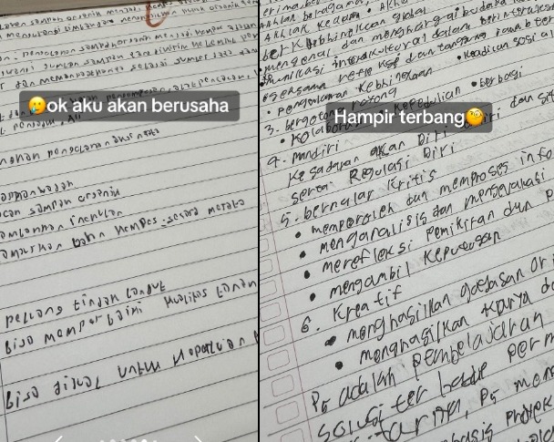 Viral! Guru Ini Bagikan Hasil Tulisan Tangan Muridnya Dari yang Rapi Sampai <i>Curly</i>
