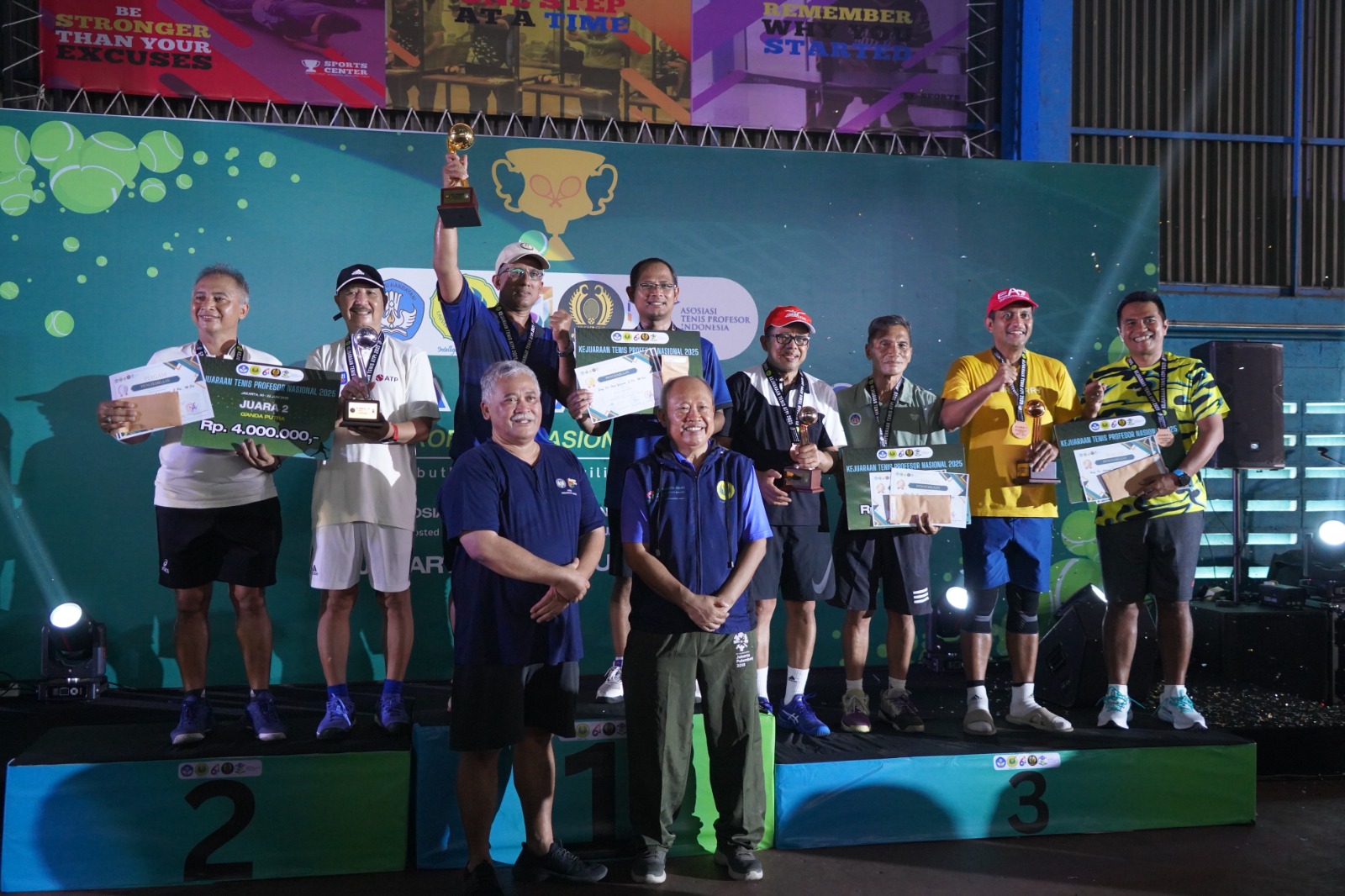 Sukses Digelar UNJ, Ini Daftar Pemenang Kejuaraan Tenis Profesor Nasional 2025