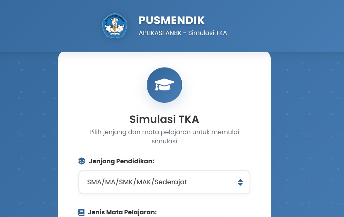 Link Resmi Simulasi TKA 2025 Sudah Dibuka, Yuk Coba Sekarang!