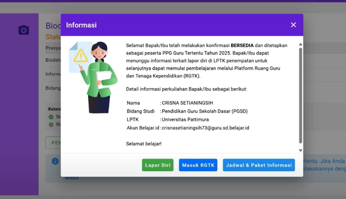 Biar Nggak Keliru, Ini Panduan Konfirmasi Kesediaan PPG Guru Tertentu 2025