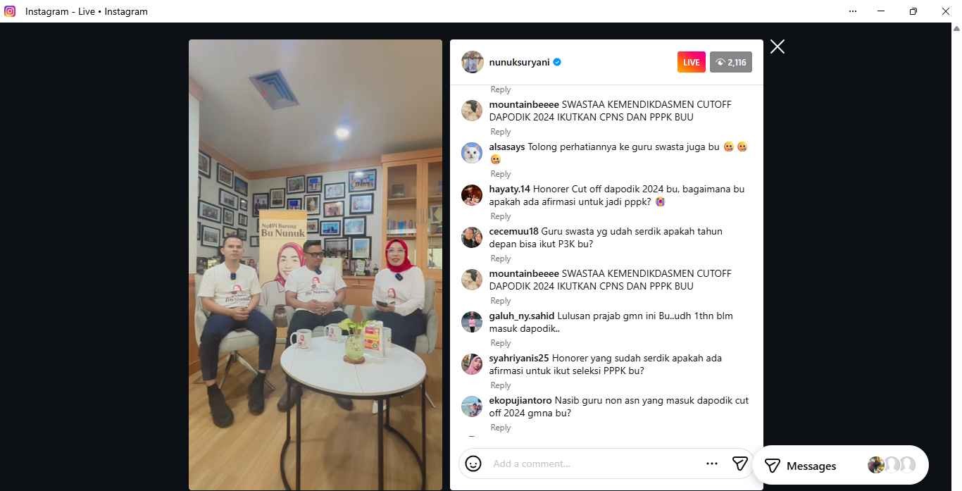 Ketua FAGRI (Forum Advokasi Guru Non-ASN Sekolah Negeri Indonesia), Ahmad Farwiz Nasution (kiri); Ketua Umum DPP FAGAR (Forum Aliansi Guru dan Karyawan), Ma’mol Abdul Faqih (tengah); dan Direktur Jend