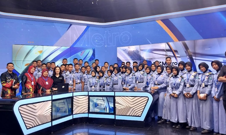 Intip Proses Produksi Media, Siswa SMKN 6 Bandar Lampung Belajar di Metro TV