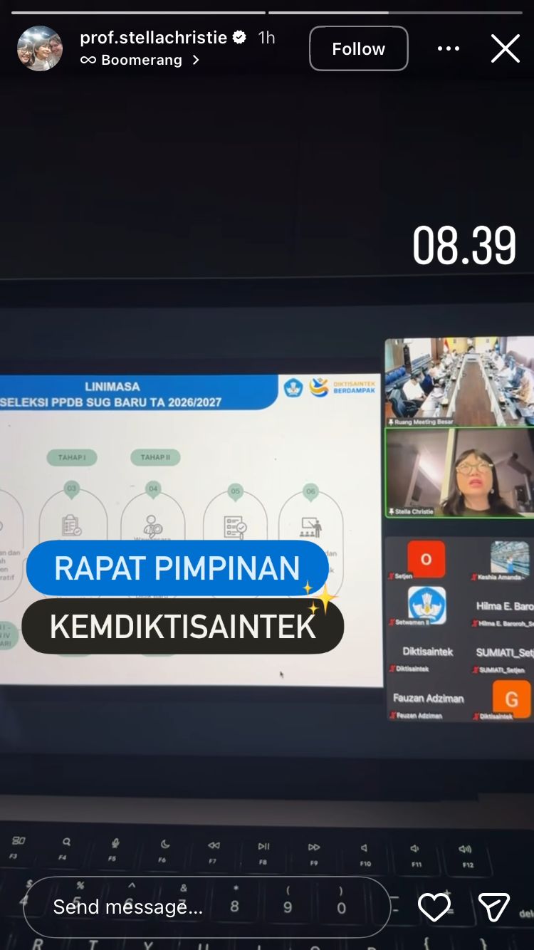 Sambil Nungguin Suami di Rumah Sakit, Wamen Stella Kerja hingga Cek Paper
