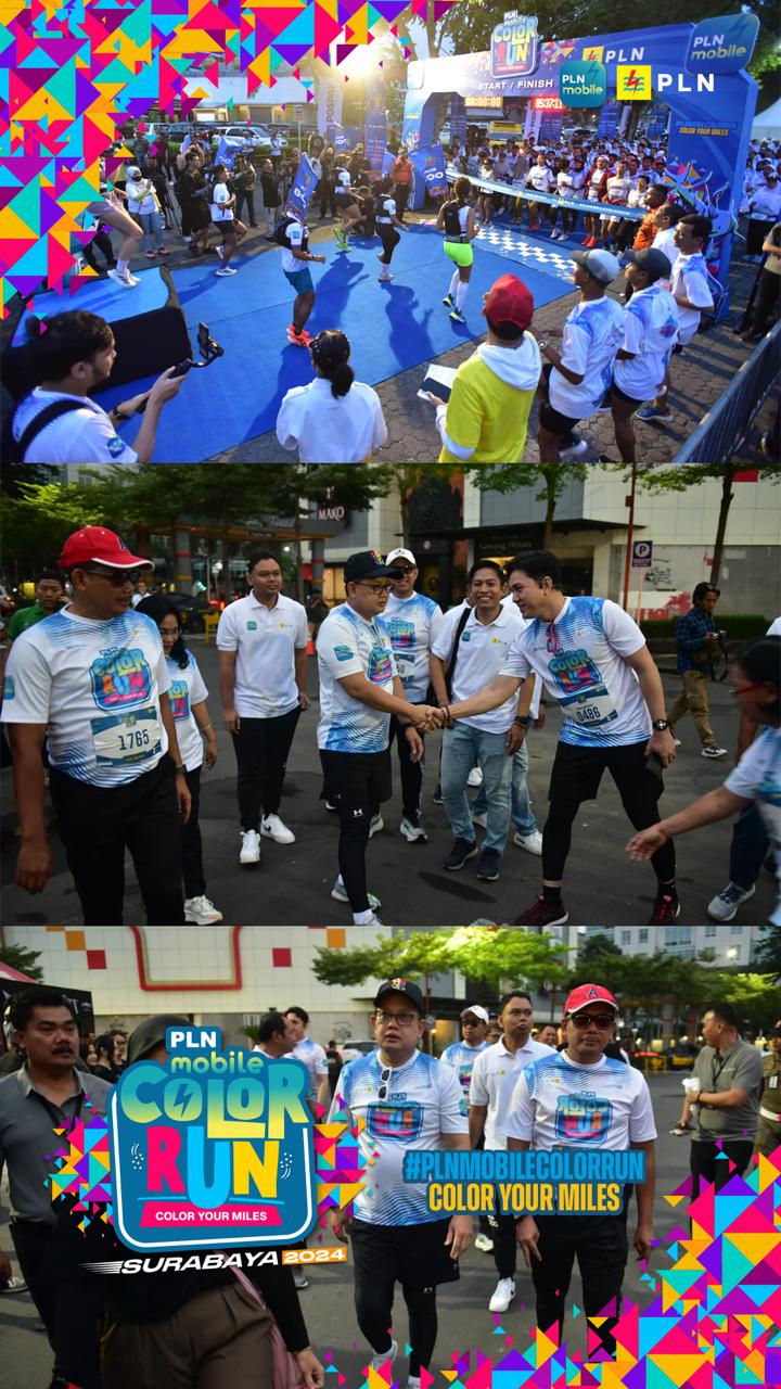 Sukses Digelar, PLN Mobile Color Run 2024 Diikuti 1.500 Pelari