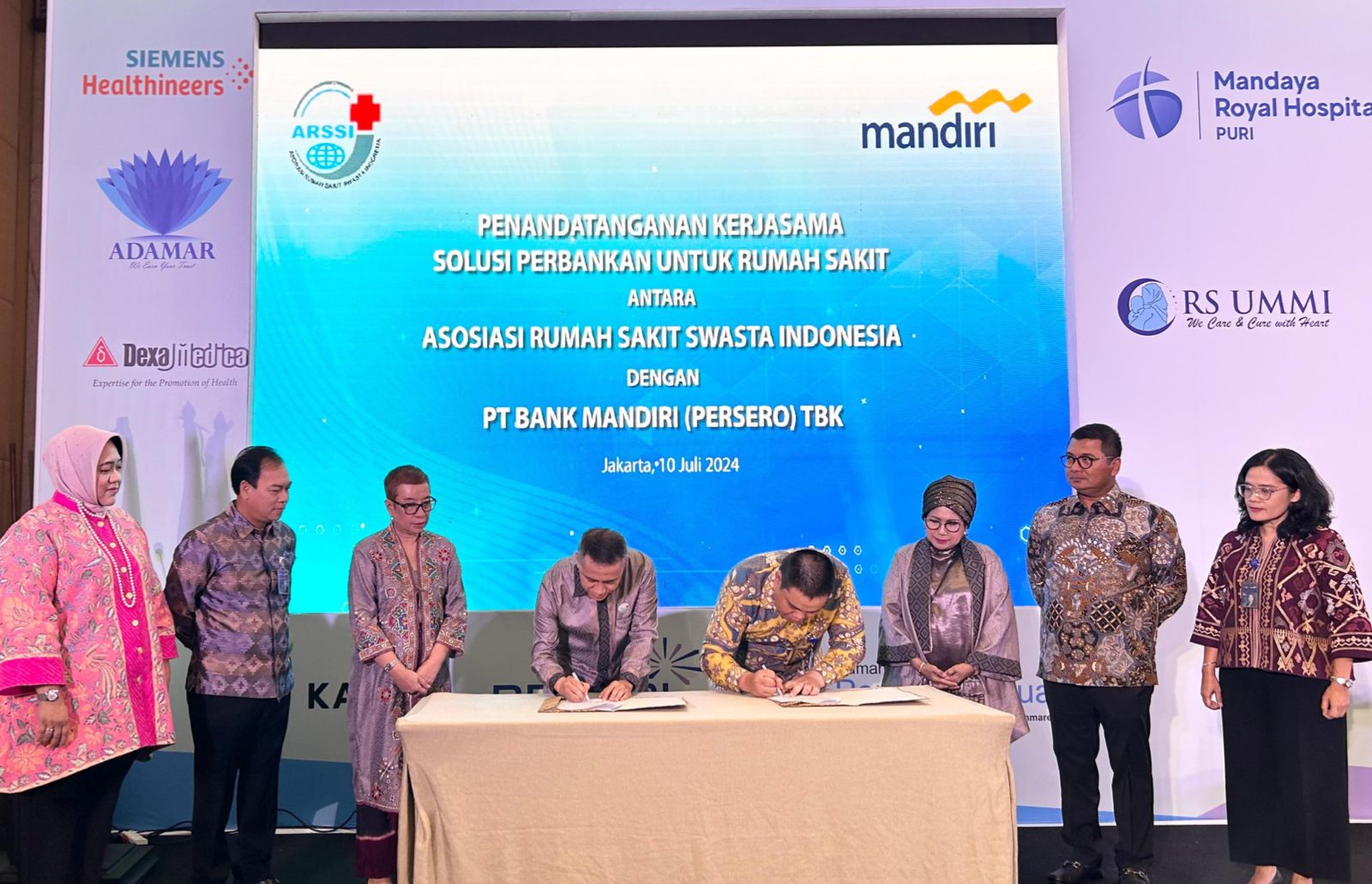 Gandeng ARSSI, Bank Mandiri Layani Transaksi Keuangan Rumah Sakit