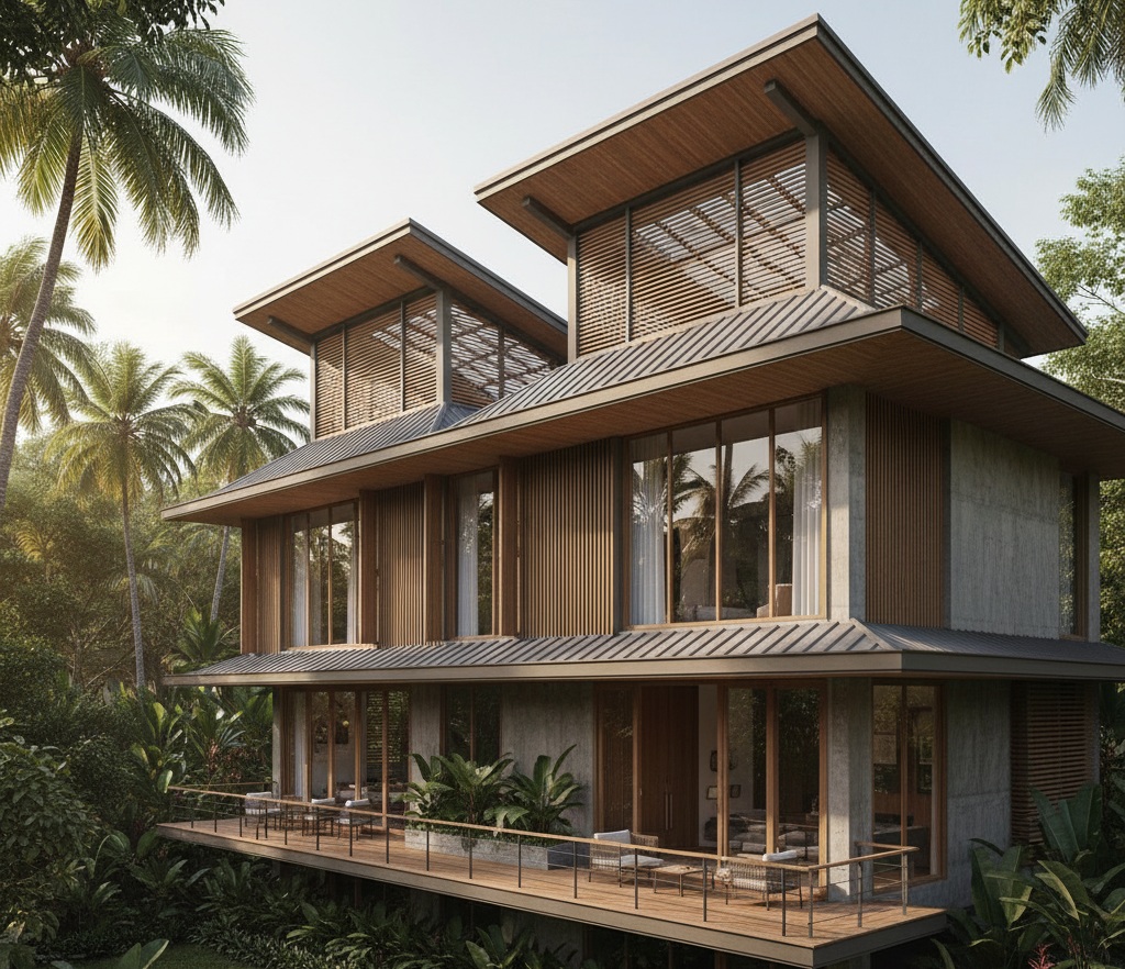 5 Desain Rumah Tropis untuk Iklim Indonesia