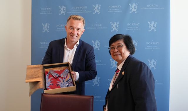Bertemu Wamen Luar Negeri Norwegia, Menteri LHK Tegaskan Komitmen Indonesia dalam Agenda Iklim