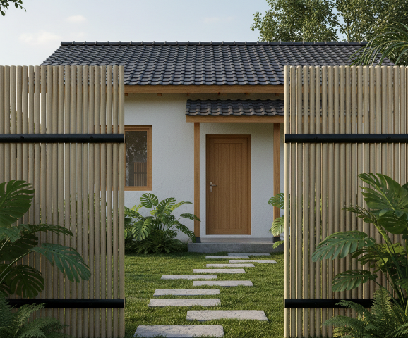 5 Inspirasi Model Pagar Bambu Estetik untuk Hunian