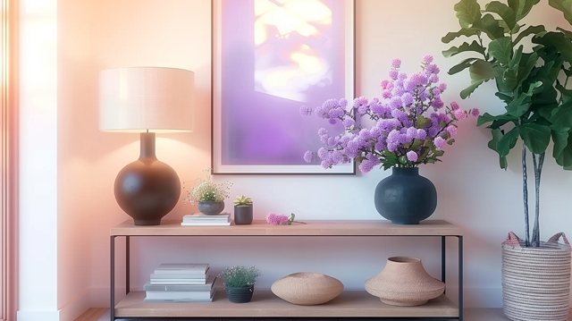 Penyuka Warna Ungu Merapat, Ini 7 Inspirasi Ruang Tamu biar <i>Gak</i> Bosen