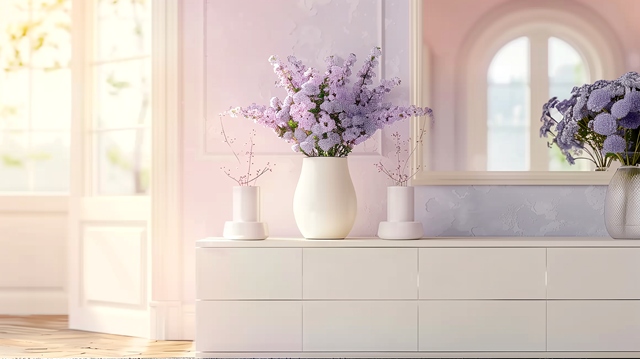 Kamar Mandi Makin Cantik dengan Sentuhan Warna Lilac