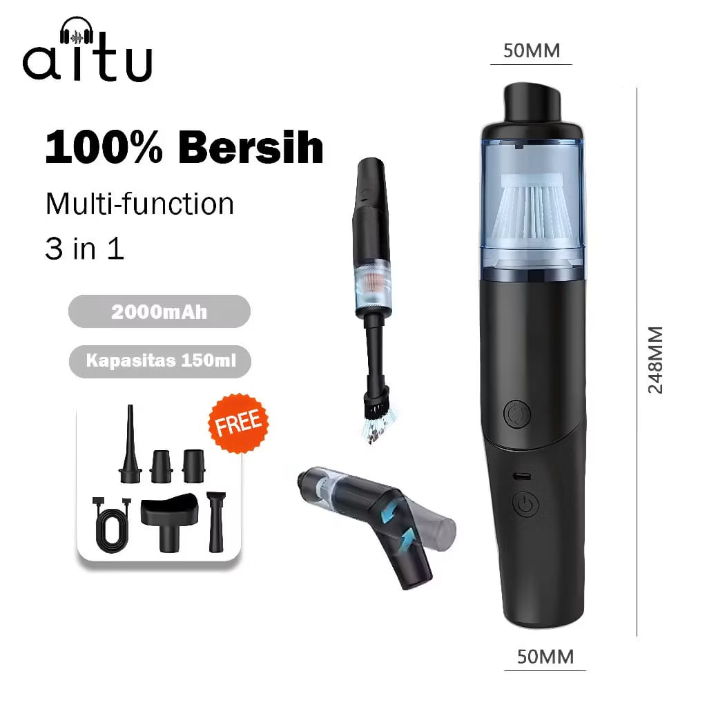 5 Mini Vacuum Cleaner Murah, Praktis untuk Rumah dan Mobil