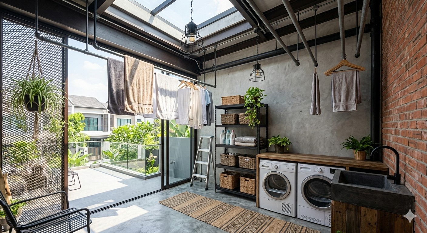 5 Inspirasi Ruang Cuci Jemur agar Rumah Lebih Rapi dan Estetis