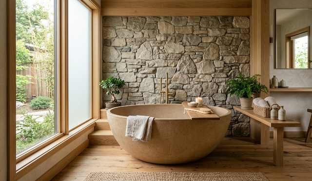 5 Inspirasi Desain Bathtub Kamar Mandi agar Terlihat Lebih Estetis