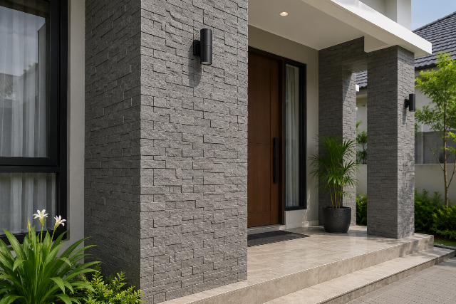 Inspirasi Warna Batu Alam untuk Teras Rumah agar Tampak Estetik