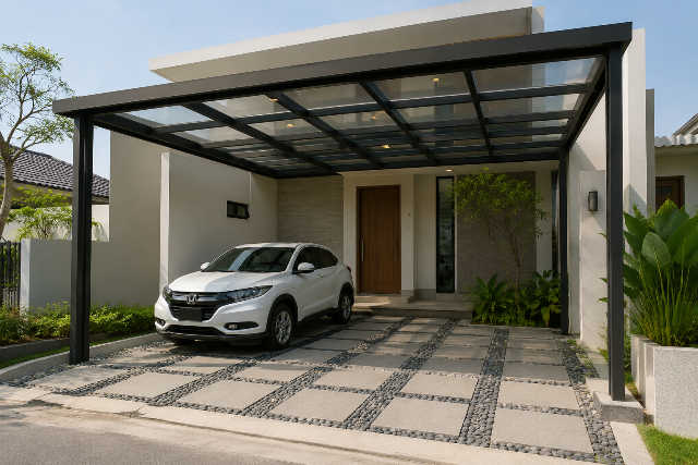5 Model Carport Mobil Minimalis yang Bikin Tampilan Rumah Makin Modern