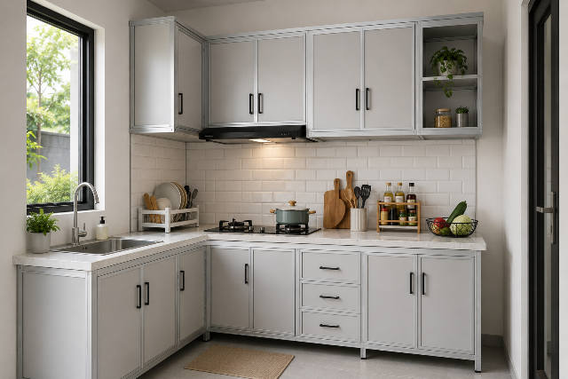 5 Inspirasi Desain Dapur Kecil dengan Baja Ringan yang Kokoh