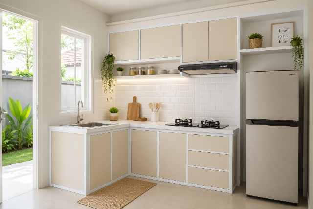 5 Inspirasi Desain Dapur Kecil dengan Baja Ringan yang Kokoh