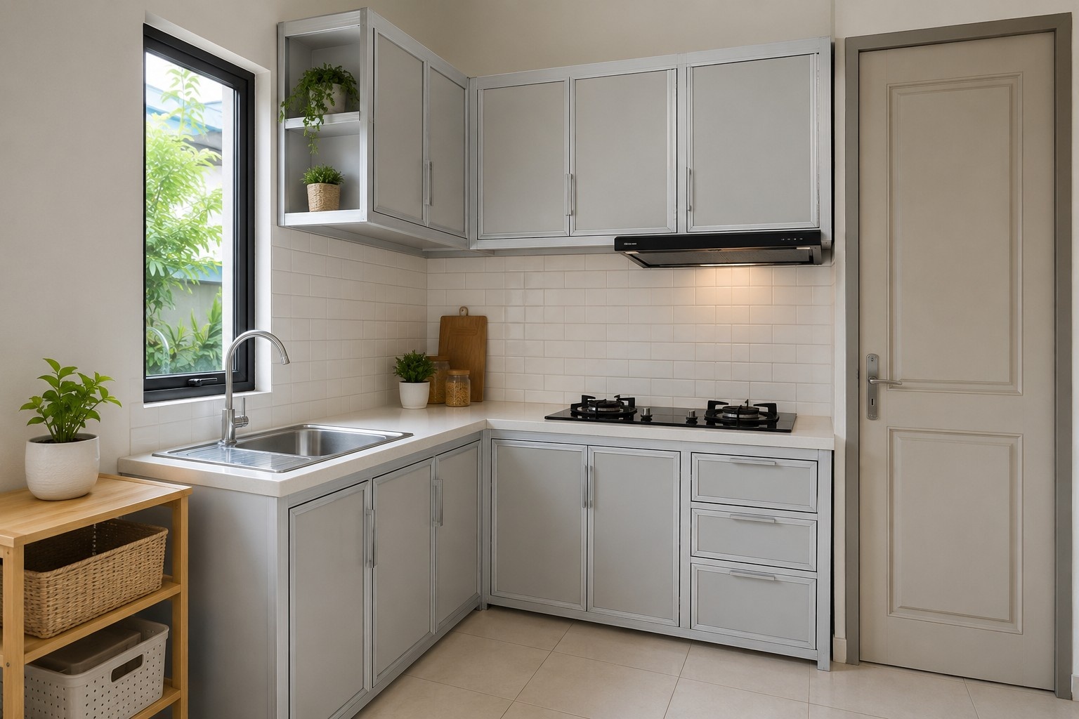 5 Inspirasi Model Dapur Kecil Baja Ringan, Estetik dan Mudah Dibersihkan