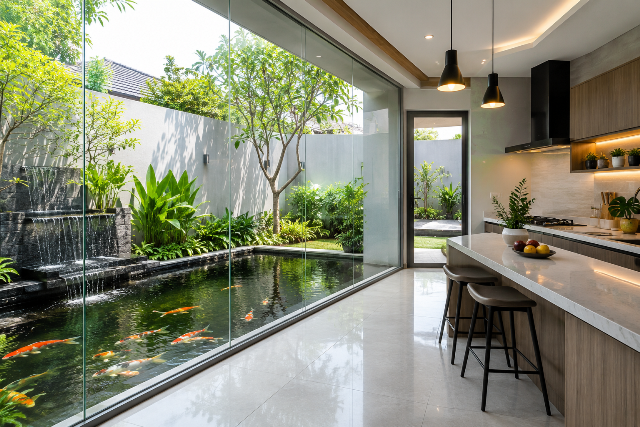 Desain Dapur Belakang Rumah Favorit, Nyaman untuk Memasak