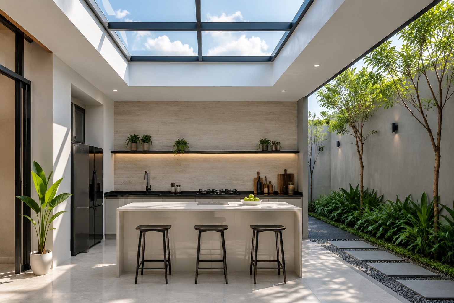 5 Inspirasi Desain Dapur Terbuka Minimalis Belakang Rumah yang Nyaman