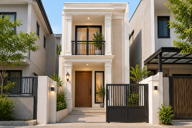 Desain Rumah Kecil Klasik Modern