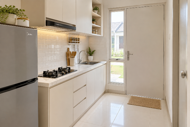 Desain dapur satu sisi