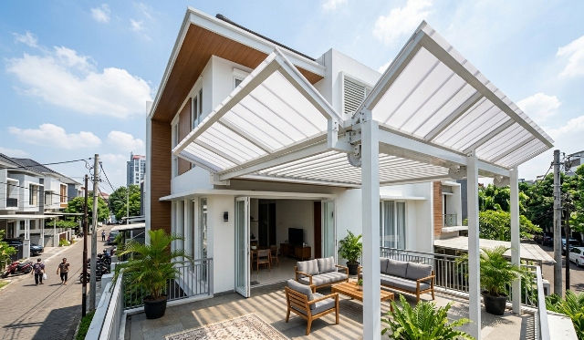 Desain Kanopi Alderon, Tahan Panas dan Hujan