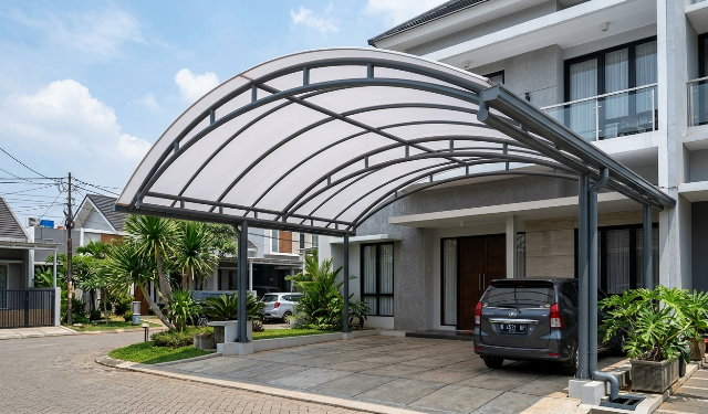 Desain Kanopi Alderon, Tahan Panas dan Hujan