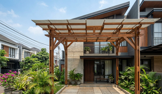 Desain Kanopi Alderon, Tahan Panas dan Hujan