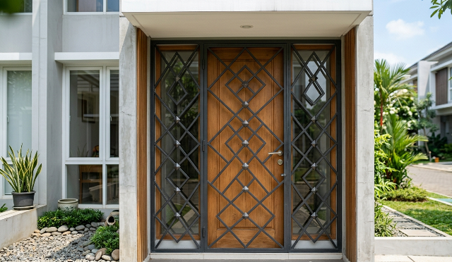 5 Desain Teralis Pintu Minimalis, Aman dan Estetik