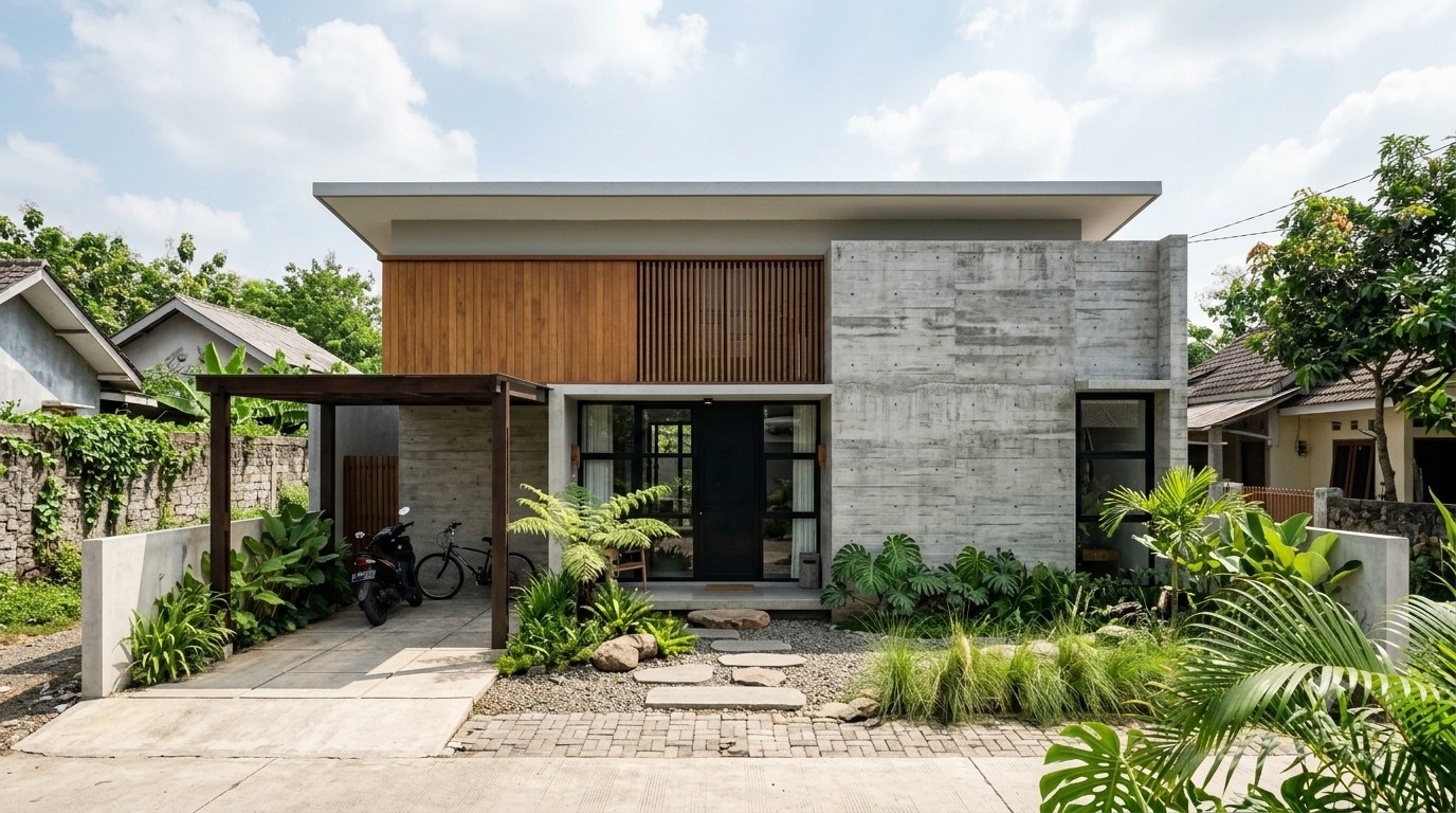 5 Inspirasi Fasad Rumah Kecil Minimalis yang Menarik dan Fungsional