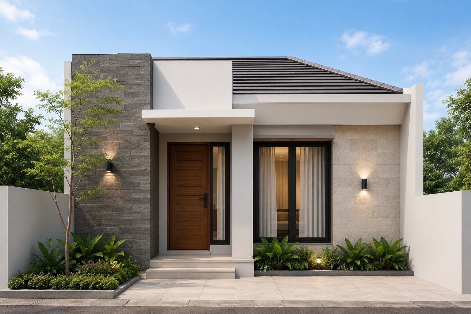 5 Inspirasi Fasad Rumah Kecil Minimalis yang Menarik dan Fungsional