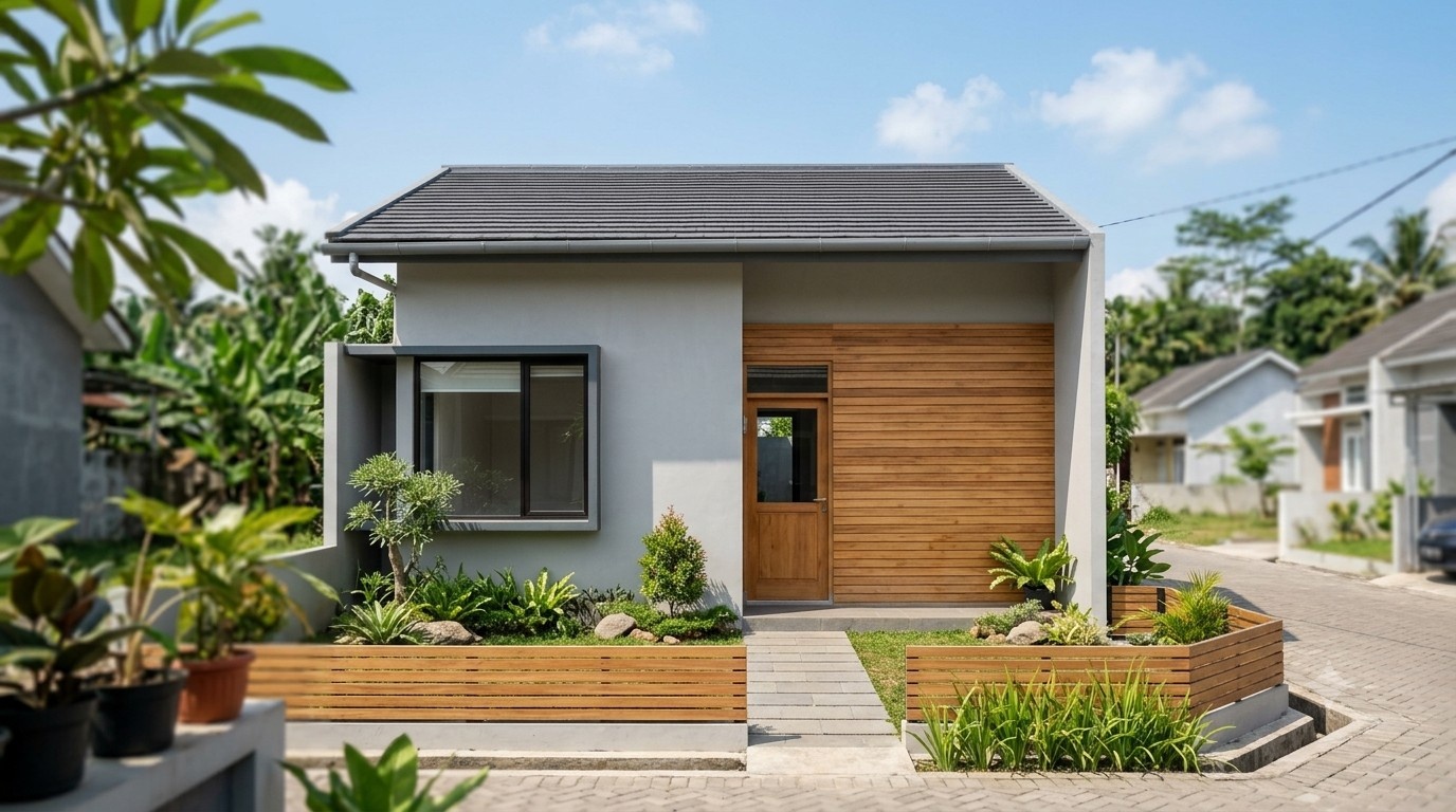 5 Inspirasi Fasad Rumah Kecil Minimalis yang Menarik dan Fungsional