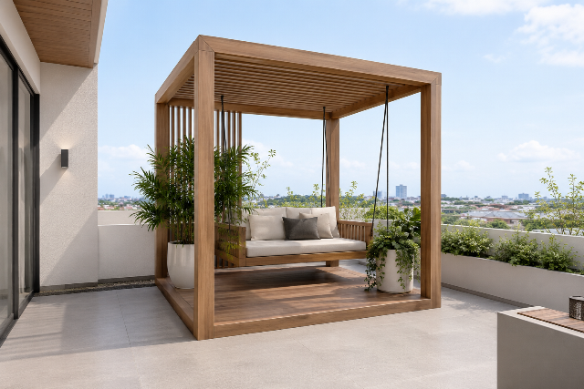 Gazebo di rooftop
