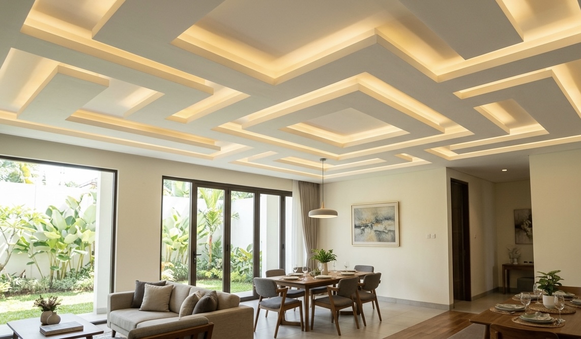 5 Model Plafon <i>Drop Ceiling</i> yang Bikin Rumah Makin Elegan dan Modern